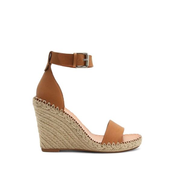 DOLCE VITA Womens Brown Snake 1/2" Platform Noor Wedge Shoes 10 M - Picture 1 of 4